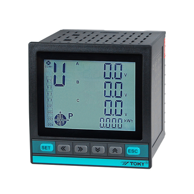 3,5 in LCD zeigen Sie DW9L-Reihe 3 Protokoll des Phasen-Multifunktionsenergie-Recorders RS485 Modbus-RTU an