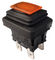 Druckknopf-elektrischer Schalter, PA66-/PCwohnung, orange LED, wasserdicht, LC83-3