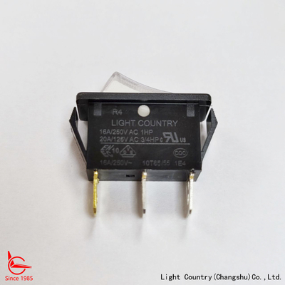 Fabrik hochwertiger weißer LED-beleuchteter Rocker-Schalter, R4, 33x15mm, ON-OFF, 20A 125V