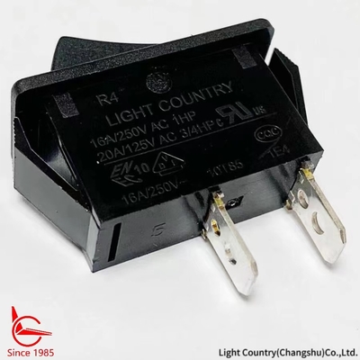 Taiwan Light Country R4 Schwarz ON OFF Rocker Schalter 33*15mm 16A 250V