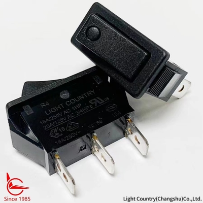 Taiwan Light Country R4 Schwarz ON OFF Rocker Schalter 33*15mm 16A 250V