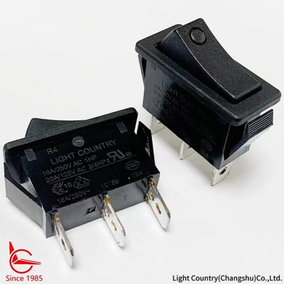 Taiwan Light Country R4 Schwarz ON OFF Rocker Schalter 33*15mm 16A 250V