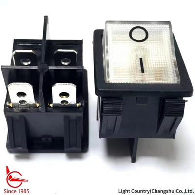 Weiß, von guter Qualität, mit ON-OFF-Beleuchtung, Schalter für Steckdosen, 32*25mm, VDE/TUV/UL