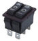 Reihen-Knopf-Schalter des Doppelt-R5, 32*25mm, 16A 250V, 20A 125V, PA66 Wohnung, mit/ohne Lampe